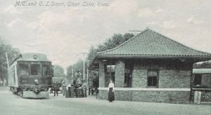 1909 Photo of the MC+CL Rail station in Clear Lake