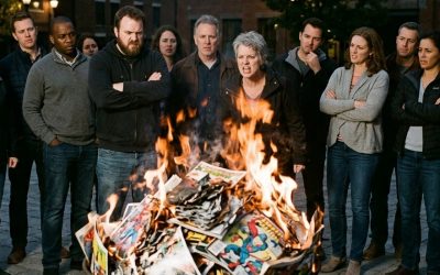 Comic Book Burning